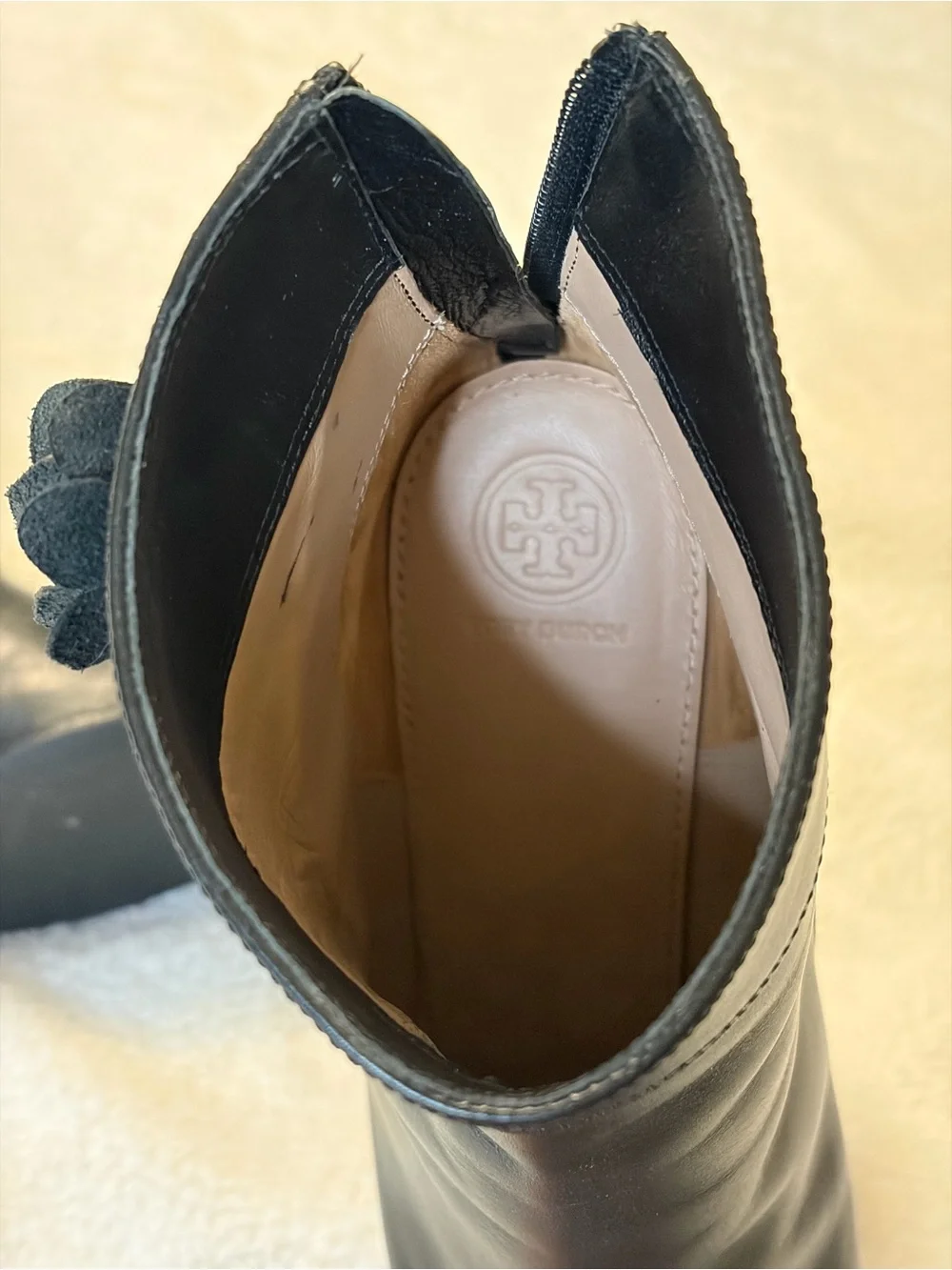 Tory Burch Blossom leather ankle boots
